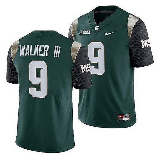Michigan State Spartans Kenneth Walker Iii Green College Football Men Jersey Michigan State Spartans Kenneth Walker Iii Green College Football Men Jersey