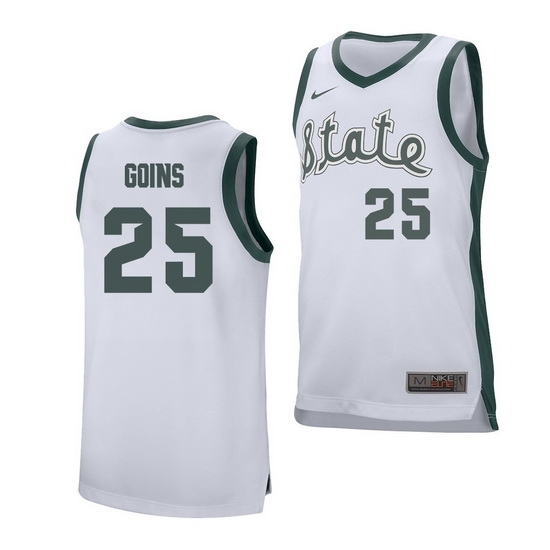 Michigan State Spartans Kenny Goins White Replica Men'S Jersey Michigan State Spartans Kenny Goins White Replica Men'S Jersey