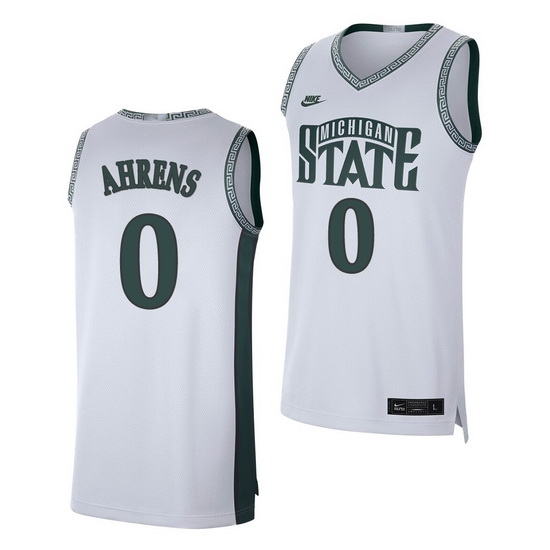 Michigan State Spartans Kyle Ahrens White Retro Limited Men'S Jersey Michigan State Spartans Kyle Ahrens White Retro Limited Men'S Jersey