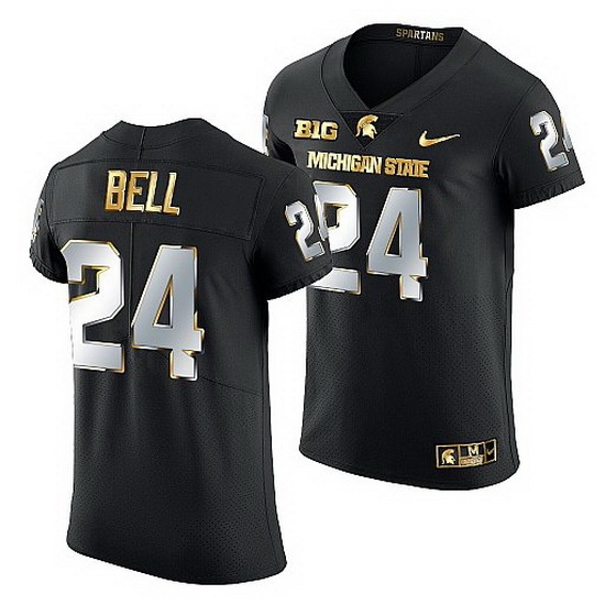 Michigan State Spartans Le'Veon Bell Golden Edition Nfl Limited Black Jersey Michigan State Spartans Le'Veon Bell Golden Edition Nfl Limited Black Jersey