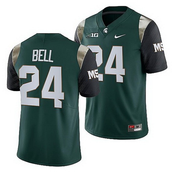 Michigan State Spartans Le'Veon Bell Green College Football Men Jersey Michigan State Spartans Le'Veon Bell Green College Football Men Jersey