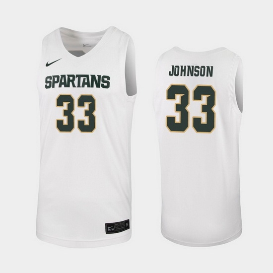 Michigan State Spartans Magic Johnson White Replica Men'S Jersey Michigan State Spartans Magic Johnson White Replica Men'S Jersey