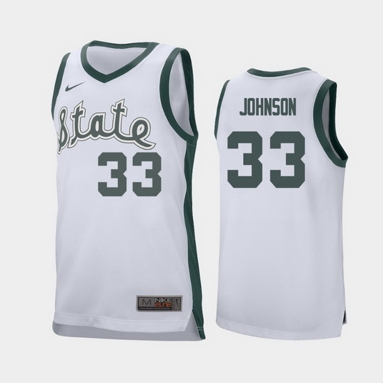Michigan State Spartans Magic Johnson White Retro Replica Men'S Jersey Michigan State Spartans Magic Johnson White Retro Replica Men'S Jersey