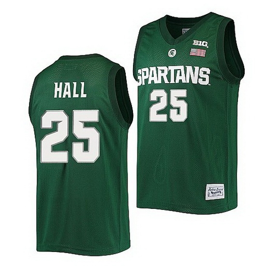 Michigan State Spartans Malik Hall Green Alumni Commemorative Classic Jersey Michigan State Spartans Malik Hall Green Alumni Commemorative Classic Jersey