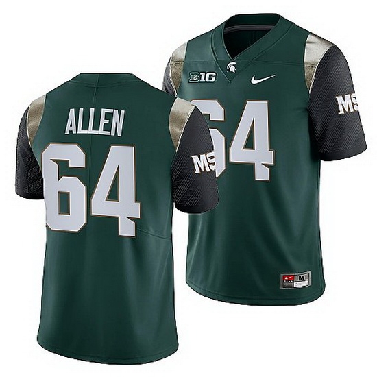 Michigan State Spartans Matt Allen Green College Football Men Jersey Michigan State Spartans Matt Allen Green College Football Men Jersey
