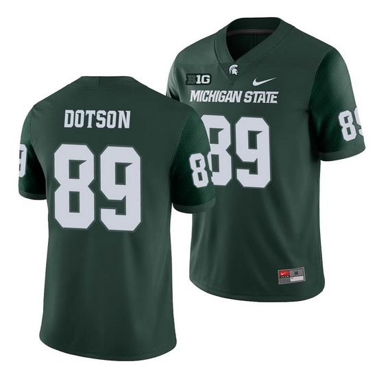 Michigan State Spartans Matt Dotson Green College Football Men'S Jersey Michigan State Spartans Matt Dotson Green College Football Men'S Jersey