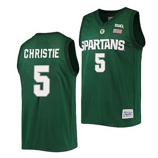 Michigan State Spartans Max Christie Green Alumni Commemorative Classic Jersey Michigan State Spartans Max Christie Green Alumni Commemorative Classic Jersey