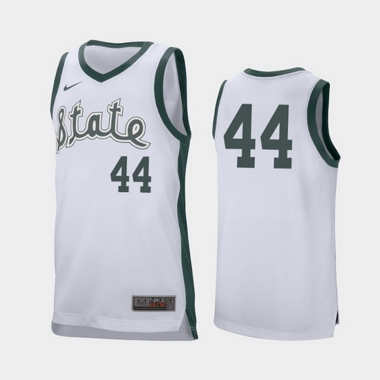 Michigan State Spartans Nick Ward White Retro Performance Men'S Jersey Michigan State Spartans Nick Ward White Retro Performance Men'S Jersey