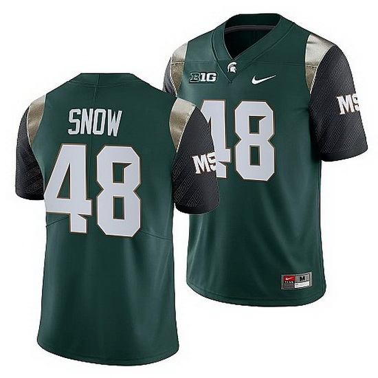 Michigan State Spartans Percy Snow Green College Football Men Jersey Michigan State Spartans Percy Snow Green College Football Men Jersey