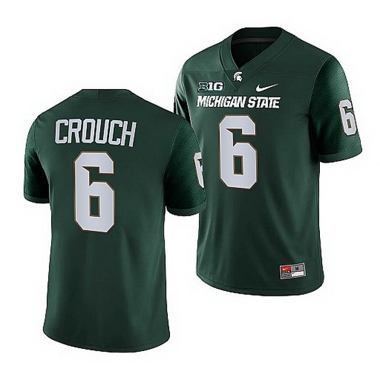 Michigan State Spartans Quavaris Crouch Green College Football Men Jersey Michigan State Spartans Quavaris Crouch Green College Football Men Jersey