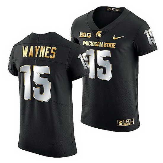 Michigan State Spartans Trae Waynes Golden Edition Nfl Limited Black Jersey Michigan State Spartans Trae Waynes Golden Edition Nfl Limited Black Jersey