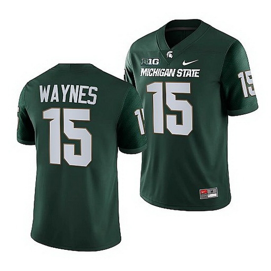 Michigan State Spartans Trae Waynes Green College Football Nfl Game Jersey Michigan State Spartans Trae Waynes Green College Football Nfl Game Jersey
