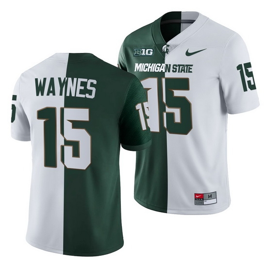 Michigan State Spartans Trae Waynes Michigan State Spartans Split Edition Jersey Michigan State Spartans Trae Waynes Michigan State Spartans Split Edition Jersey
