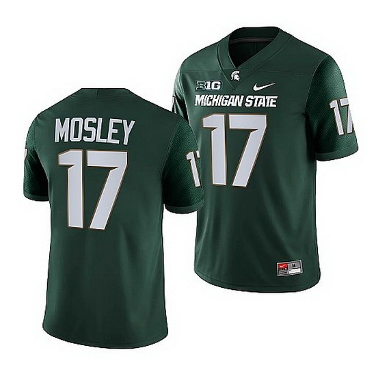 Michigan State Spartans Tre Mosley Green College Football Game Jersey Michigan State Spartans Tre Mosley Green College Football Game Jersey