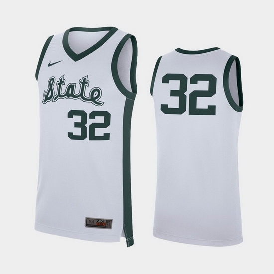 Michigan State Spartans White Retro Replica Men'S Jersey Michigan State Spartans White Retro Replica Men'S Jersey