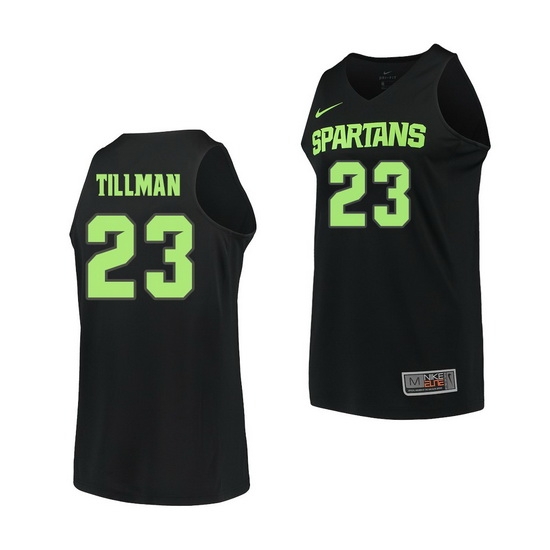 Michigan State Spartans Xavier Tillman Black Replica Men'S Jersey Michigan State Spartans Xavier Tillman Black Replica Men'S Jersey