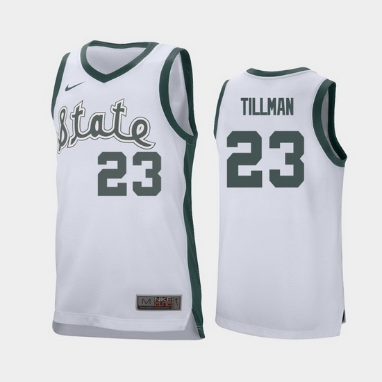 Michigan State Spartans Xavier Tillman White Retro Replica Men'S Jersey Michigan State Spartans Xavier Tillman White Retro Replica Men'S Jersey