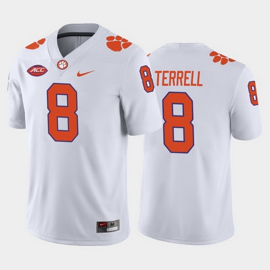 Clemson Tigers A.J. Terrell White Away Men'S Jersey Clemson Tigers A.J. Terrell White Away Men'S Jersey