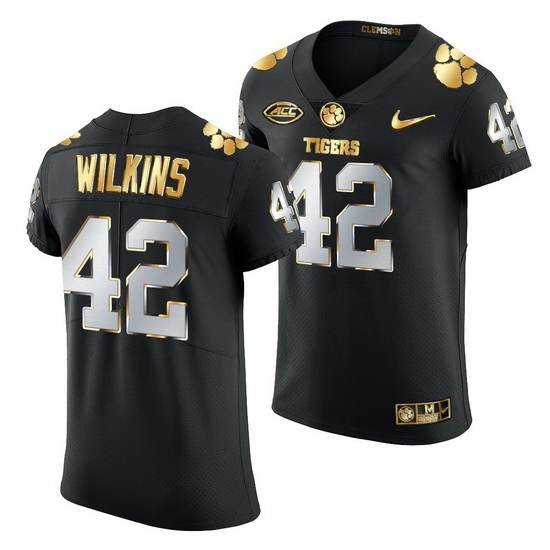 Clemson Tigers Christian Wilkins Black Golden Edition Jersey Clemson Tigers Christian Wilkins Black Golden Edition Jersey