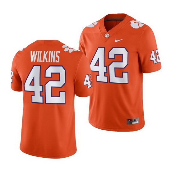 Clemson Tigers Christian Wilkins Orange Game Men'S Jersey Clemson Tigers Christian Wilkins Orange Game Men'S Jersey