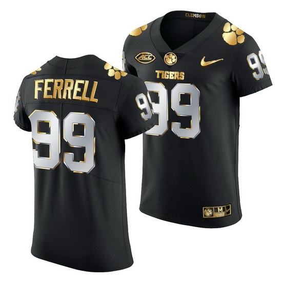 Clemson Tigers Clelin Ferrell Black Golden Edition Jersey Clemson Tigers Clelin Ferrell Black Golden Edition Jersey