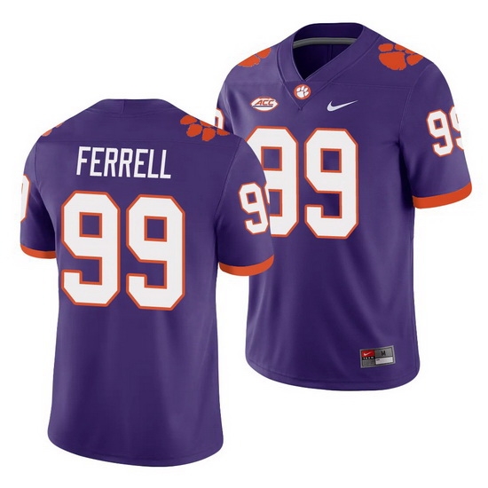 Clemson Tigers Clelin Ferrell Purple College Football Men'S Jersey Clemson Tigers Clelin Ferrell Purple College Football Men'S Jersey