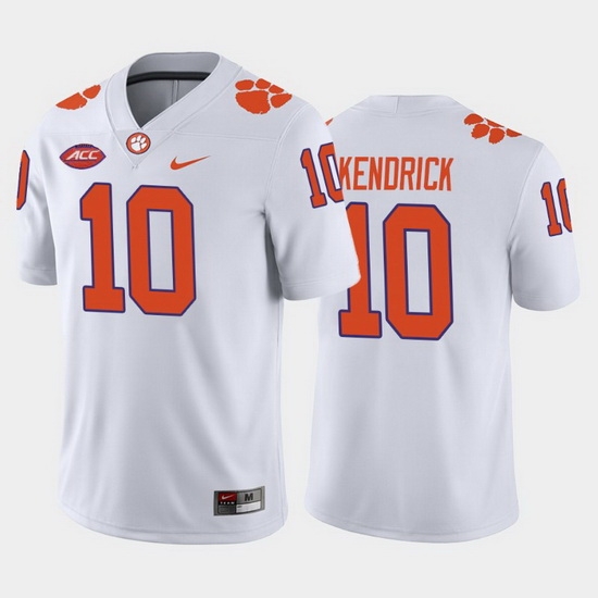 Clemson Tigers Derion Kendrick White Away Men'S Jersey Clemson Tigers Derion Kendrick White Away Men'S Jersey
