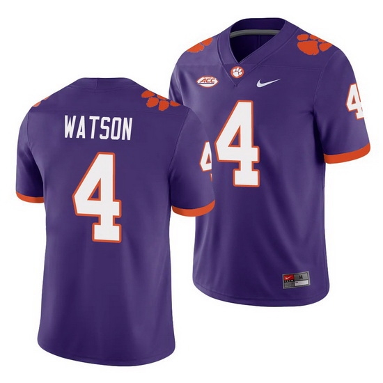 Clemson Tigers Deshaun Watson Purple College Football Men'S Jersey Clemson Tigers Deshaun Watson Purple College Football Men'S Jersey
