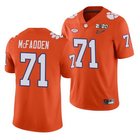 Clemson Tigers Jordan Mcfadden Orange College Football Men'S Jersey Clemson Tigers Jordan Mcfadden Orange College Football Men'S Jersey