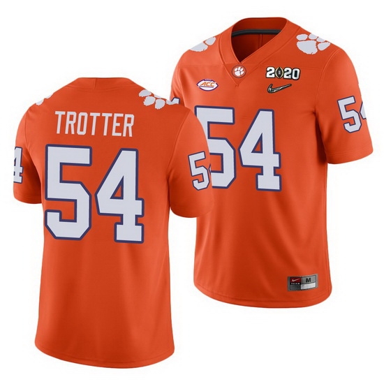 Clemson Tigers Mason Trotter Orange College Football Men'S Jersey Clemson Tigers Mason Trotter Orange College Football Men'S Jersey