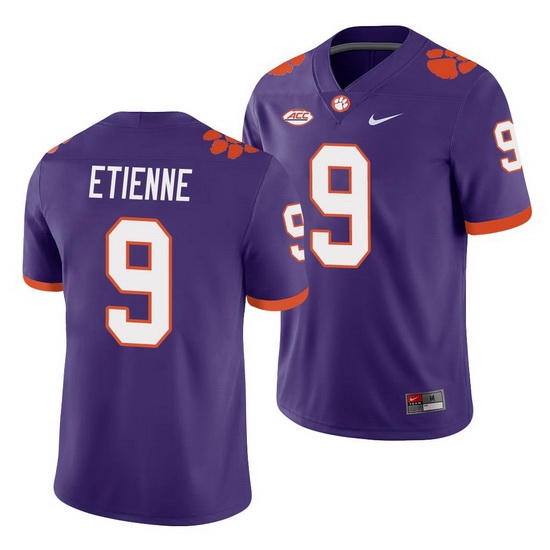 Clemson Tigers Travis Etienne Purple College Football Men'S Jersey Clemson Tigers Travis Etienne Purple College Football Men'S Jersey