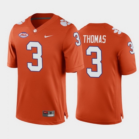 Clemson Tigers Xavier Thomas Orange Home Men'S Jersey Clemson Tigers Xavier Thomas Orange Home Men'S Jersey