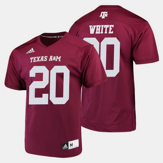 Men Texas A M Aggies James White College Football Maroon Jersey Men Texas A M Aggies James White College Football Maroon Jersey