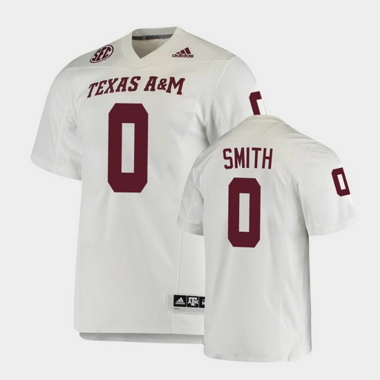 Men Texas A&M Aggies Ainias Smith College Football White Premier Jersey Men Texas A&M Aggies Ainias Smith College Football White Premier Jersey