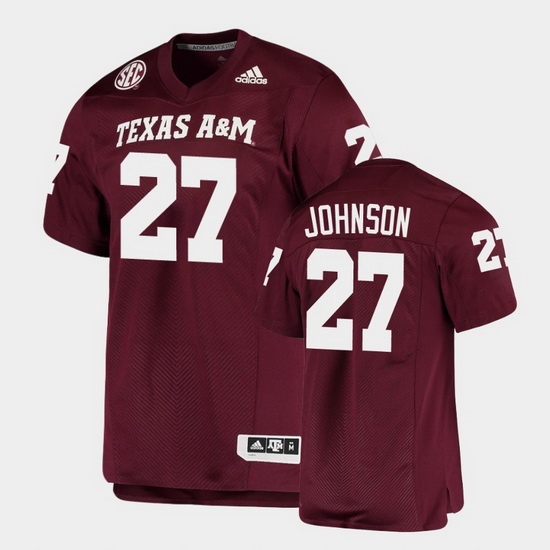 Men Texas A&M Aggies Antonio Johnson Alumni Football Game Maroon Jersey Men Texas A&M Aggies Antonio Johnson Alumni Football Game Maroon Jersey