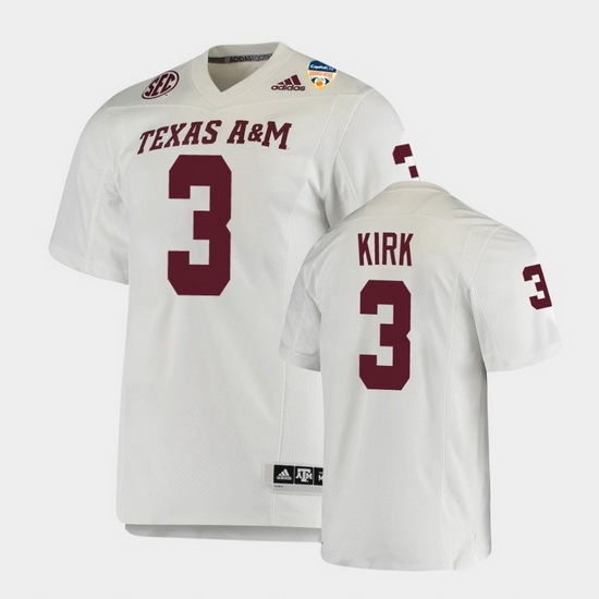 Men Texas A&M Aggies Christian Kirk 2021 Orange Bowl College Football White Jersey Men Texas A&M Aggies Christian Kirk 2021 Orange Bowl College Football White Jersey