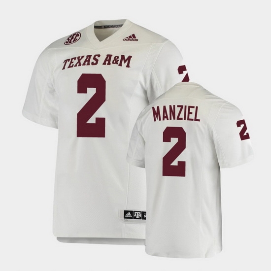 Men Texas A&M Aggies Johnny Manziel College Football White Premier Jersey Men Texas A&M Aggies Johnny Manziel College Football White Premier Jersey