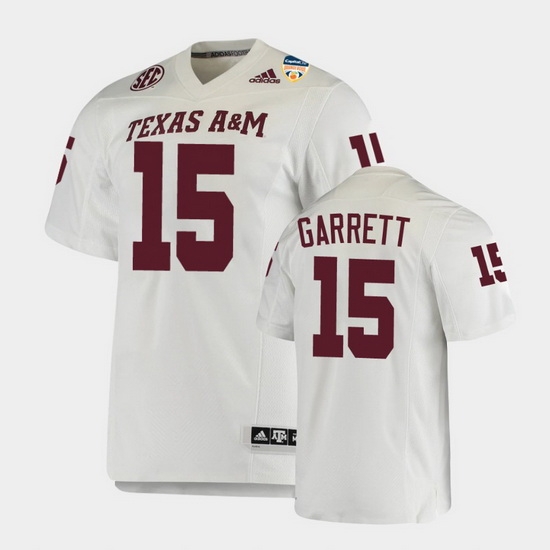 Men Texas A&M Aggies Myles Garrett 2021 Orange Bowl College Football White Jersey Men Texas A&M Aggies Myles Garrett 2021 Orange Bowl College Football White Jersey