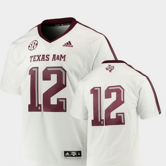 Men Texas A&M Aggies White College Football Premier Jersey Men Texas A&M Aggies White College Football Premier Jersey