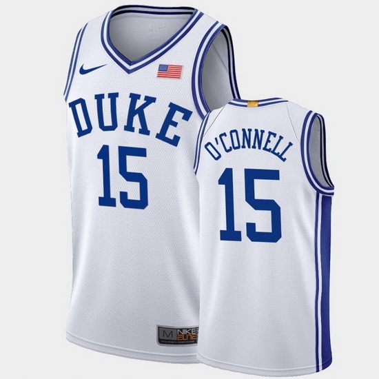 Duke Blue Devils Alex O'Connell White Authentic Men'S Jersey Duke Blue Devils Alex O'Connell White Authentic Men'S Jersey