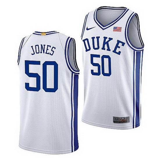 Duke Blue Devils Bates Jones Home 2021 Jersey Duke Blue Devils Bates Jones Home 2021 Jersey