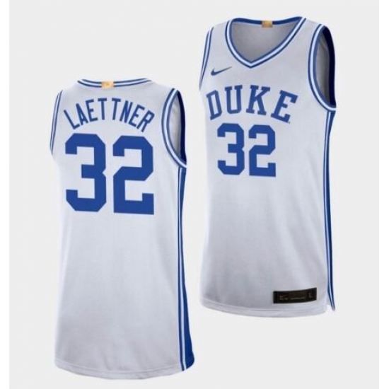 Duke Blue Devils Christian Laettner White Replica Men'S Jersey Duke Blue Devils Christian Laettner White Replica Men'S Jersey