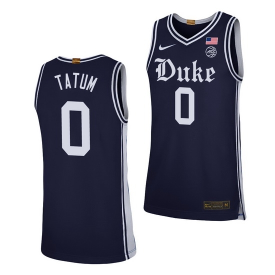 Duke Blue Devils Jayson Tatum Navy Alternate Men'S Jersey Duke Blue Devils Jayson Tatum Navy Alternate Men'S Jersey