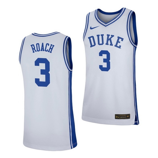 Duke Blue Devils Jeremy Roach White Replica Men'S Jersey Duke Blue Devils Jeremy Roach White Replica Men'S Jersey