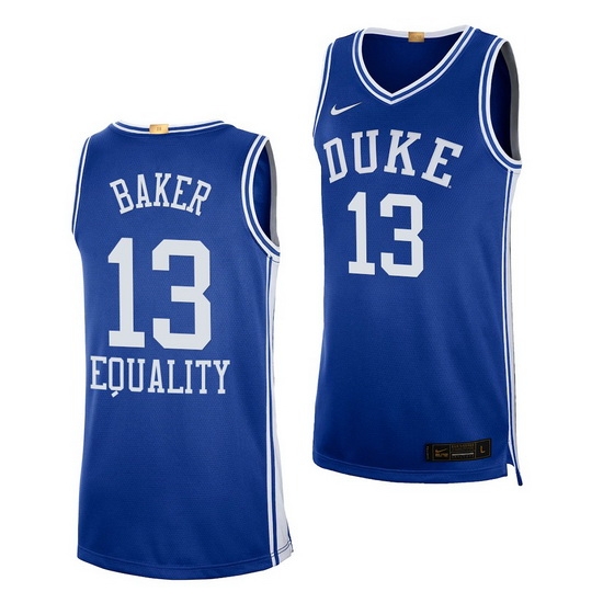 Duke Blue Devils Joey Baker Blue Equality Social Justice Men Jersey Duke Blue Devils Joey Baker Blue Equality Social Justice Men Jersey