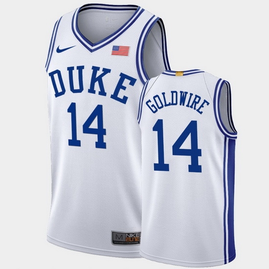 Duke Blue Devils Jordan Goldwire White Authentic Men'S Jersey Duke Blue Devils Jordan Goldwire White Authentic Men'S Jersey