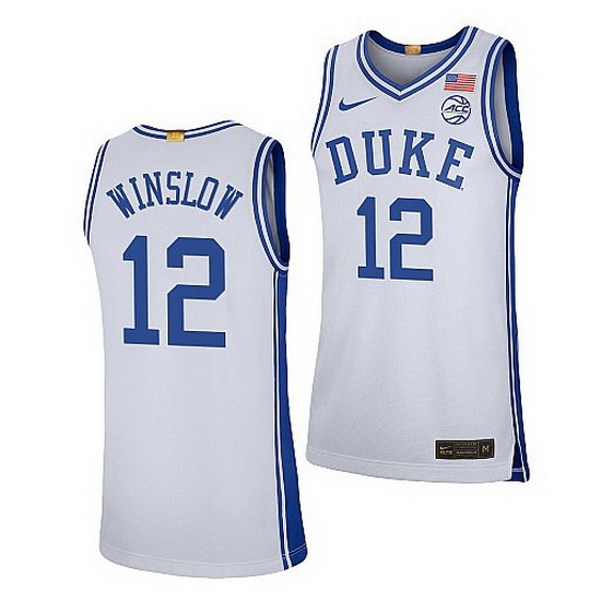 Duke Blue Devils Justise Winslow Elite Basketball Authentic Jersey 0 Duke Blue Devils Justise Winslow Elite Basketball Authentic Jersey 0