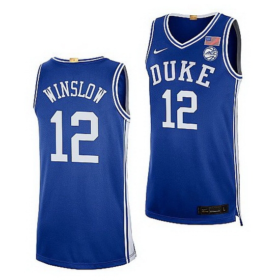 Duke Blue Devils Justise Winslow Elite Basketball Authentic Jersey Duke Blue Devils Justise Winslow Elite Basketball Authentic Jersey