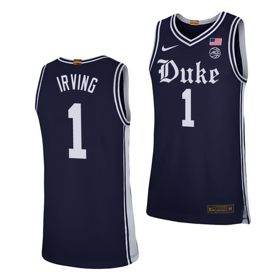 Duke Blue Devils Kyrie Irving Navy Alternate Men'S Jersey Duke Blue Devils Kyrie Irving Navy Alternate Men'S Jersey