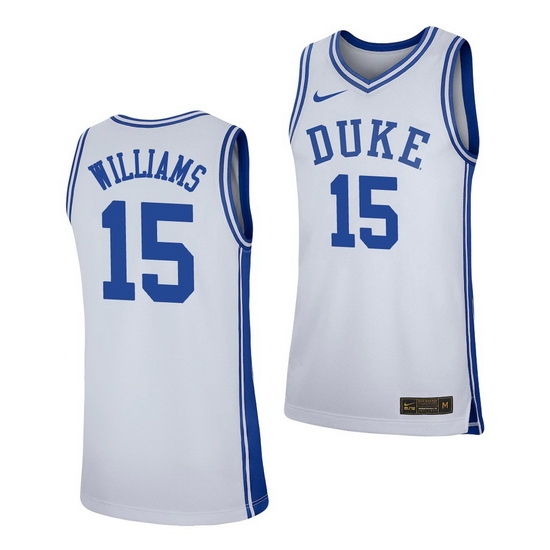 Duke Blue Devils Mark Williams White Replica Men'S Jersey Duke Blue Devils Mark Williams White Replica Men'S Jersey